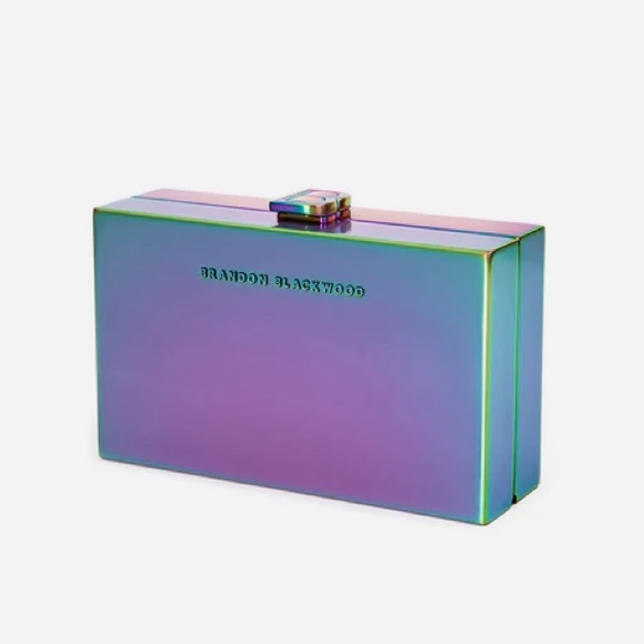 NWT Brandon Blackwood Slim Clutch- Iridescent - Picture 6 of 13